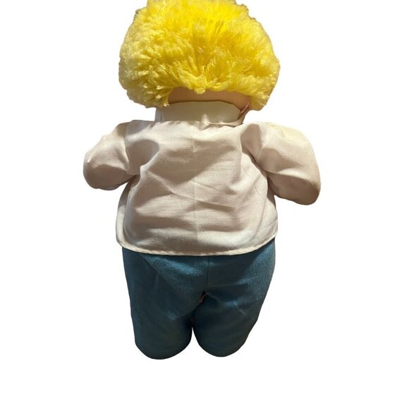 Vintage 1984 Cabbage Patch Kid Doll - Blonde‎ Hair Blue Pants White Shirt BOY - Picture 2 of 6